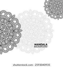 Elegant mandala illustration featuring harmonious geometric patterns and cultural artistry. Designed for multiple uses such as print materials, bohemian-style decorations, wallpapers, spiritual design