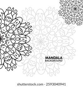 Elegant mandala illustration featuring harmonious geometric patterns and cultural artistry. Designed for multiple uses such as print materials, bohemian-style decorations, wallpapers, spiritual design