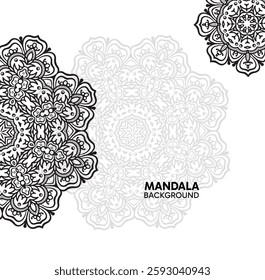 Elegant mandala illustration featuring harmonious geometric patterns and cultural artistry. Designed for multiple uses such as print materials, bohemian-style decorations, wallpapers, spiritual design