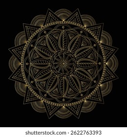 Elegant mandala with luxury style
