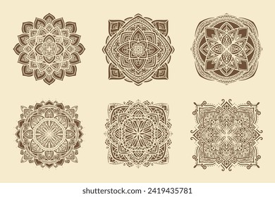 diseño elegante de patrones de mandala para la decoración