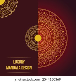 Elegant mandala pattern with glistening gold accents, signifying peace and sophistication