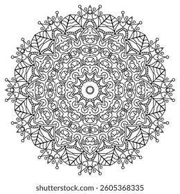 Elegant Mandala Patterns for Coloring and Stress Relief