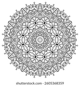 Elegant Mandala Patterns for Coloring and Stress Relief