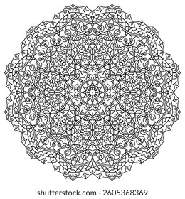 Elegant Mandala Patterns for Coloring and Stress Relief