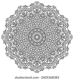 Elegant Mandala Patterns for Coloring and Stress Relief