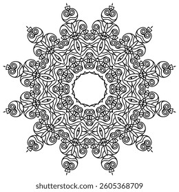 Elegant Mandala Patterns for Coloring and Stress Relief