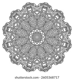 Elegant Mandala Patterns for Coloring and Stress Relief