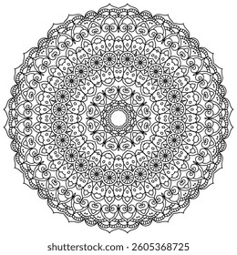 Elegant Mandala Patterns for Coloring and Stress Relief