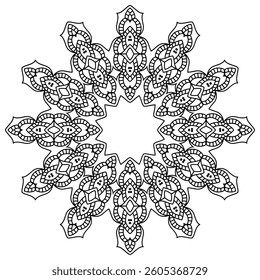 Elegant Mandala Patterns for Coloring and Stress Relief