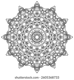 Elegant Mandala Patterns for Coloring and Stress Relief