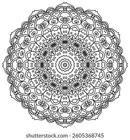 Elegant Mandala Patterns for Coloring and Stress Relief