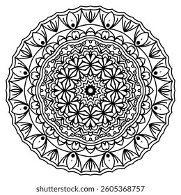 Elegant Mandala Patterns for Coloring and Stress Relief