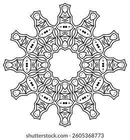 Elegant Mandala Patterns for Coloring and Stress Relief
