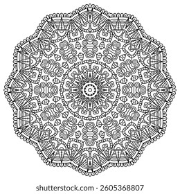 Elegant Mandala Patterns for Coloring and Stress Relief