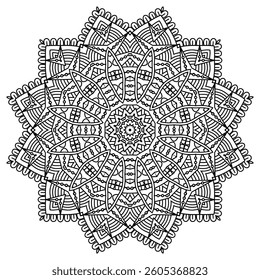 Elegant Mandala Patterns for Coloring and Stress Relief