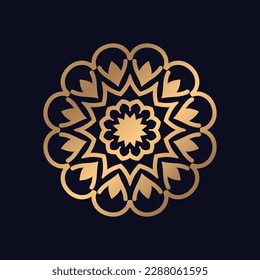 Elegant mandala patterns vector logoicon illustration