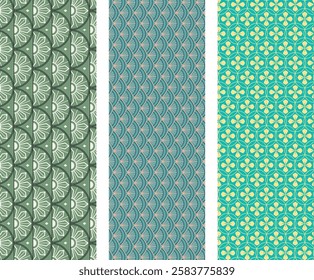 Elegant Mandala-Inspired Geometric Seamless Pattern with Intricate Floral and Circular Elements
