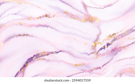 Elegant marble stone background design with natural crystal texture and gold sequins.