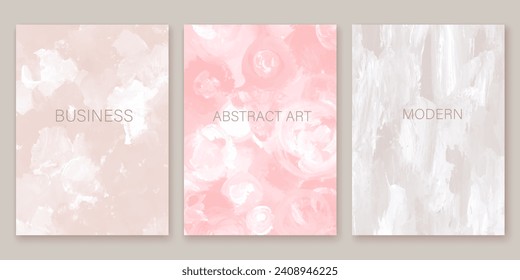  Elegant marble, stone texture set. Watercolor, ink vector background collection with white, pink, grey, beige for cover, invitation template, wedding card, menu design.