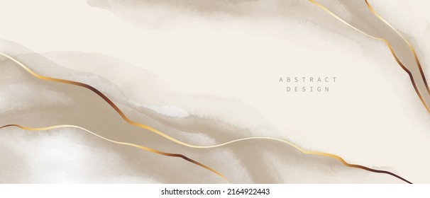 Elegant marble, stone texture. Watercolor, ink vector background with white,  grey,  beige colors. Design for cover, invitation template, wedding, business card, menu design. 