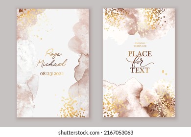 Elegant marble, stone  texture. Watercolor, ink vector background collection with white,  grey,  beige for cover, invitation template, wedding card, menu design. 