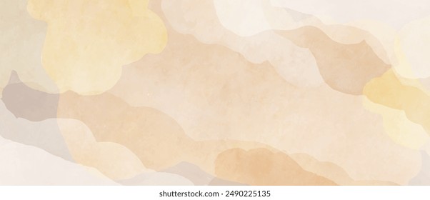 Mármol elegante, textura de piedra. Acuarela, colección de fondo de Vector de tinta con blanco, marrón, naranja, amarillo beige para la cubierta, Plantilla de invitación, tarjeta de boda, diseño de menú. 