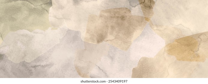 Elegant marble, stone  texture. Watercolor, ink vector background with white,  brown, orange, yellow,  beige, grey. Old dirty wall.