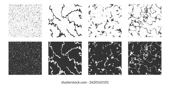 Eleganter Marmortexturhintergrund einzeln auf Transparent. Weiß und schwarz Stein, nahtlose Fliesen, Luxus-Grunge-Boden und Wand-Vektorgrafik
