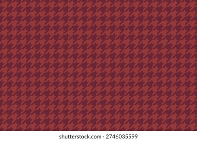 Elegant maroon houndstooth pattern, perfect for fashion, textile, or web design projects.
