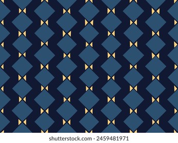 Elegant masculine common geometric motif abstract diamond shape continuous pattern trendy background. Small element modern lux fabric design textile swatch ladies dress, man shirt all over print block