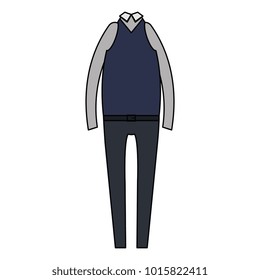 elegant masculine costume icon