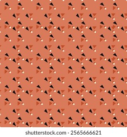 Elegant masculine geometric motif seamless pattern. Small element modern fabric design textile swatch ladies dress, man shirt all over print block.