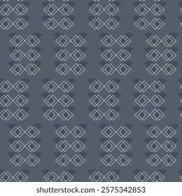 Elegant masculine geometric motif seamless pattern. Small element modern fabric design textile swatch ladies dress, man shirt all over print block.