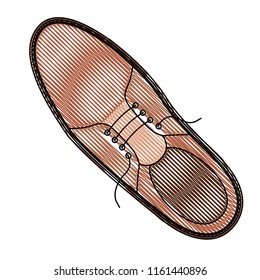 elegant masculine single shoe