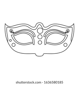 elegant mask fantasy isolated icon vector illustration design