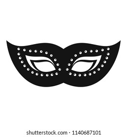 Elegant mask icon. Simple illustration of elegant mask vector icon for web design isolated on white background