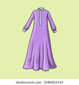 Elegant Maxi Dress Design with Long Sleeves