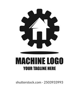 Elegant mechanical repair logo design 