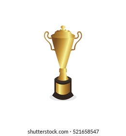Elegant medal and trophy vector design.