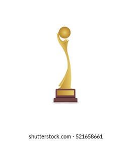 Elegant medal and trophy vector design.