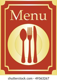 Elegant menu background vector