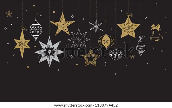 Download Elegant Merry Christmas Background Banner Greeting Stock Vector Royalty Free 1188794452 PSD Mockup Templates