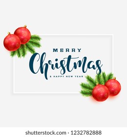 elegant merry christmas greeting background 