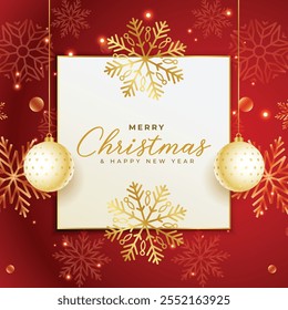 Elegant Merry Christmas Template: Perfect for Festive Greetings