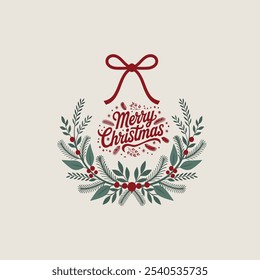Elegant Merry Christmas Typography with Festive Holiday Elements
Red Cursive Merry Christmas Graphic with Holiday Themed Decor
