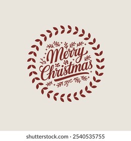 Elegant Merry Christmas Typography with Festive Holiday Elements
Red Cursive Merry Christmas Graphic with Holiday Themed Decor
