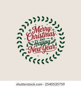 Elegant Merry Christmas Typography with Festive Holiday Elements
Red Cursive Merry Christmas Graphic with Holiday Themed Decor