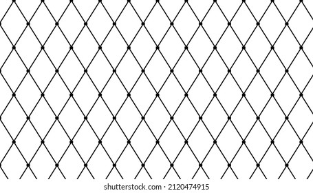 Elegant mesh pattern on white background. Abstract chain link wallpaper. Vector illustration.