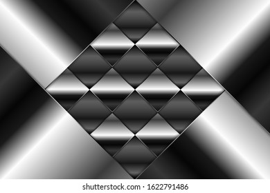  Elegant metallic background with geometric shape.Layout for banner, business, presentations, flyers, posters.Vector illustration.Eps10 